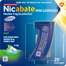 Nicabate Minis Extra Strength 4mg Lozenges Mint 20 Pack