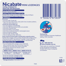 Nicabate Minis Extra Strength 4mg Lozenges Mint 20 Pack