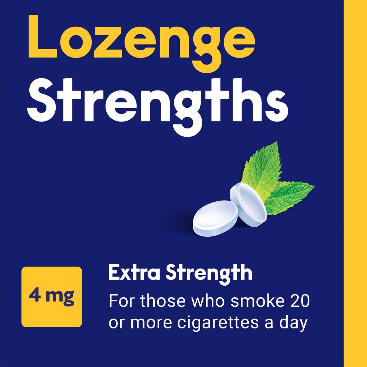 Nicabate Minis Extra Strength 4mg Lozenges Mint 20 Pack