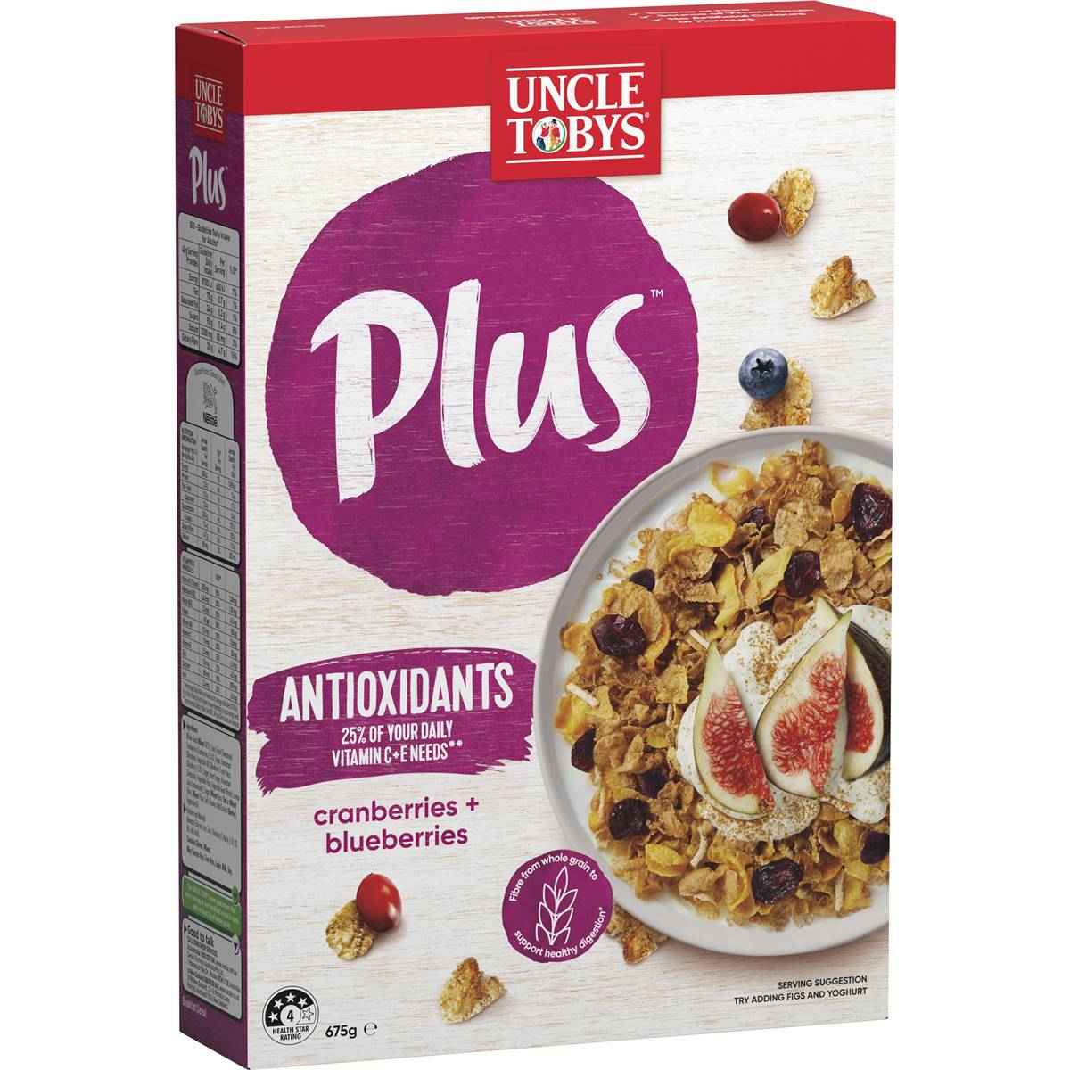 Uncle Tobys Plus Antioxidant 675g