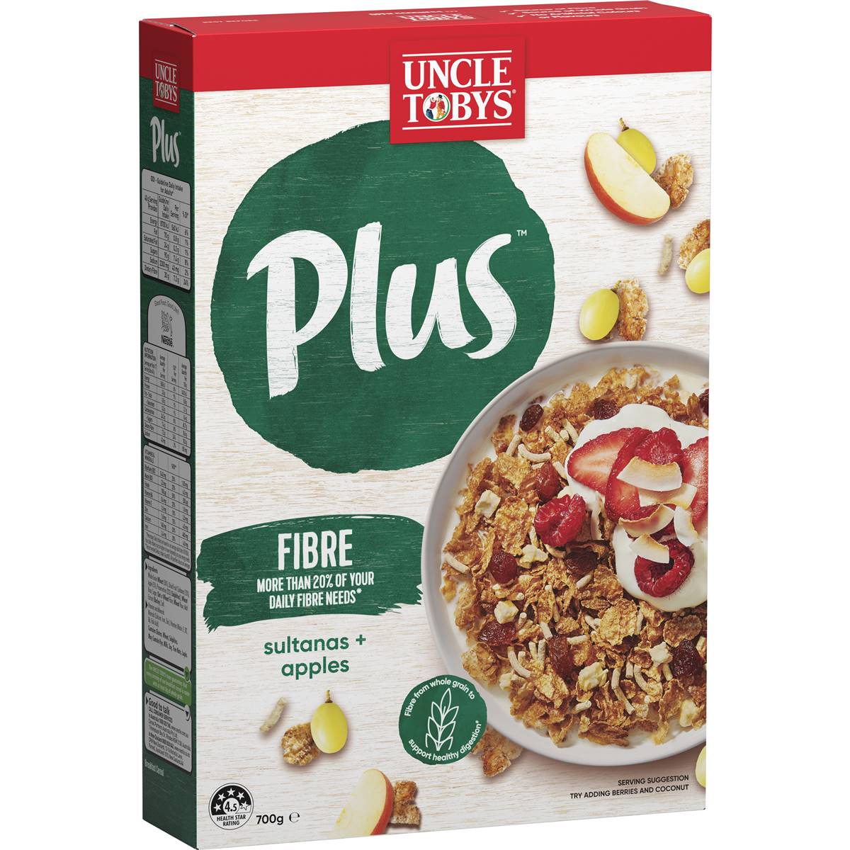 Uncle Tobys Plus Fibre Cereal 700g