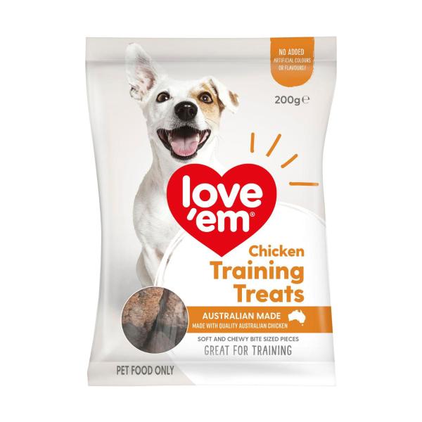 LOVE 'EM DOG TRAINING TREAT CHICKEN 200 GRAM