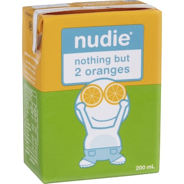 Nudie Nothing But 2 Oranges Juice 200mL