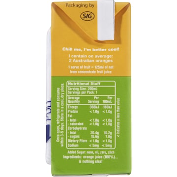Nudie Nothing But 2 Oranges Juice 200mL