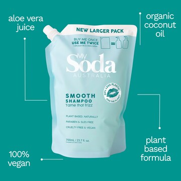 My Soda Smooth & Silky Shampoo Refill For Frizz Prone Hair 700mL