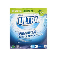 COLES ULTRA LAUNDRY POWDER CONCENTRATE TOP&FRONT LOADER 2 KG
