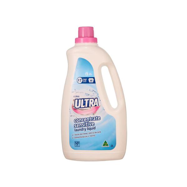 COLES ULTRA LAUNDRY LIQUID SENSITIVE 2L