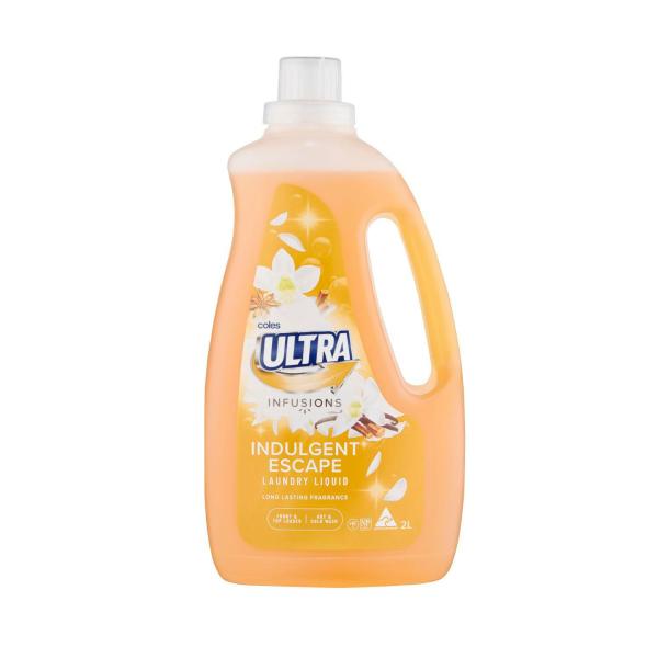 COLES ULTRA INFUSIONS INDULGENT ESCAPE LAUNDRY LIQUID 2 LITRE
