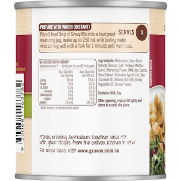Gravox Chicken Gravy Mix Tin 120g