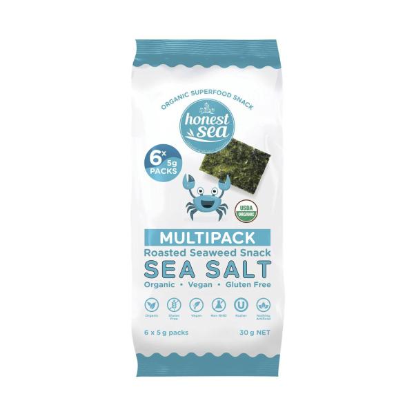 HONEST SEA SEAWEED SEA SALT MULTIPACK 6X5G