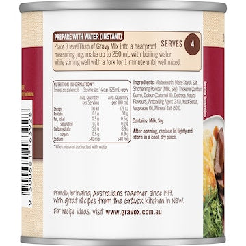Gravox Traditional Gravy Mix Tin 120g