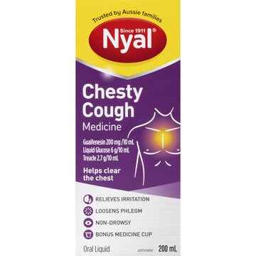 Nyal Chesty Non Drowsy Cough Medicine 200mL