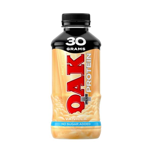 OAK PLUS PROTEIN VANILLA NO ADDED SUGAR MILK 500ML