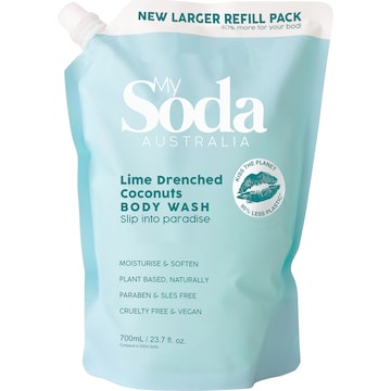 My Soda Body Wash Refill Lime Drenched Coconut 700mL