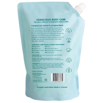 My Soda Body Wash Refill Lime Drenched Coconut 700mL