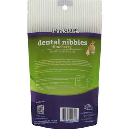 Peckish Dental Nibbles Blueberry For Small Animals 150g