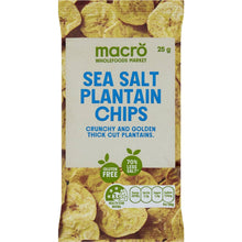 Macro Wholefoods Market Sea Salt Plantain Chips 25g