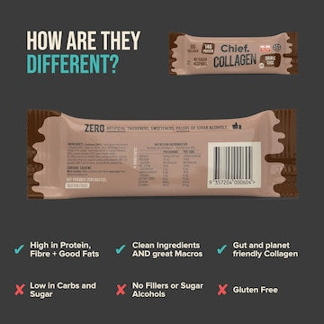 Chief Collagen Bar Double Choc 45g