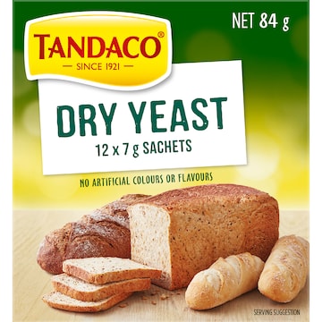 Tandaco Dry Yeast 12X7G Sachets 84g