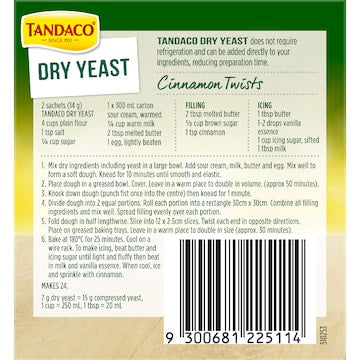 Tandaco Dry Yeast 12X7G Sachets 84g