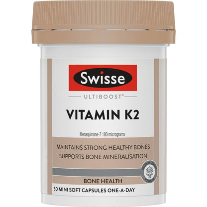 Swisse Ultiboost Vitamin K2 Capsules 30 pack