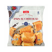 COLES FROZEN BAKE AT HOME PAIN AU CHOCOLAT 6 PACK 420G