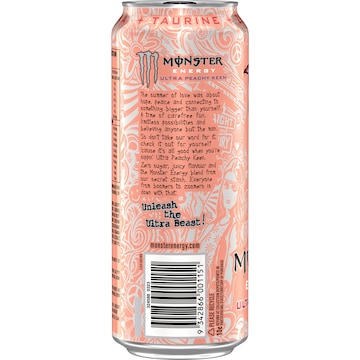 Monster Ultra Peachy Keen Energy Drink 500mL