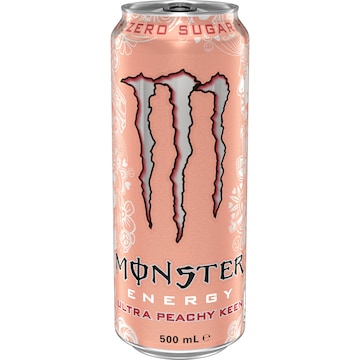 Monster Ultra Peachy Keen Energy Drink 500mL