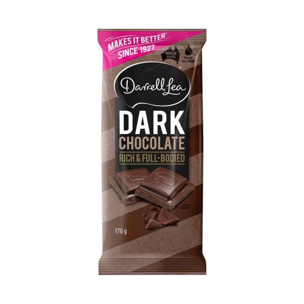 DARRELL LEA PLAIN DARK BLOCK CHOCOLATE 170 GRAM