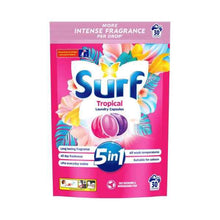 SURF LAUNDRY LIQUID CAPSULES TROPICAL 30 PACK