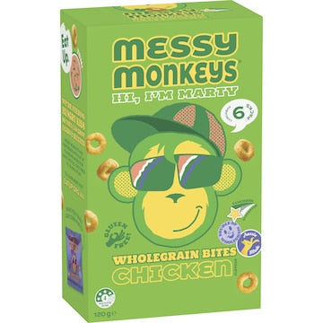 Messy Monkeys Wholegrain Bites Chicken 6 pack