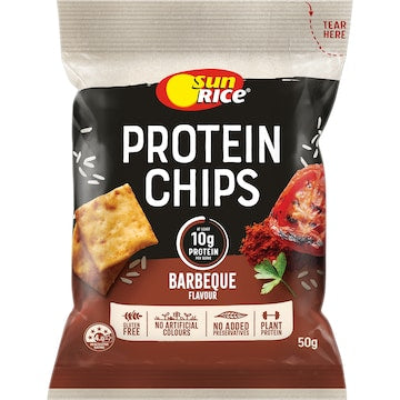 Sunrice Protein Chips Barbeque Flavour 50g
