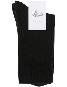Pina Crew Length Socks in Nero