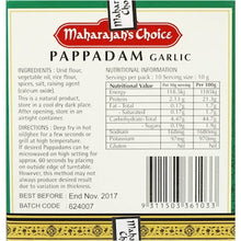 Maharajah's Choice Garlic Pappadams 100g