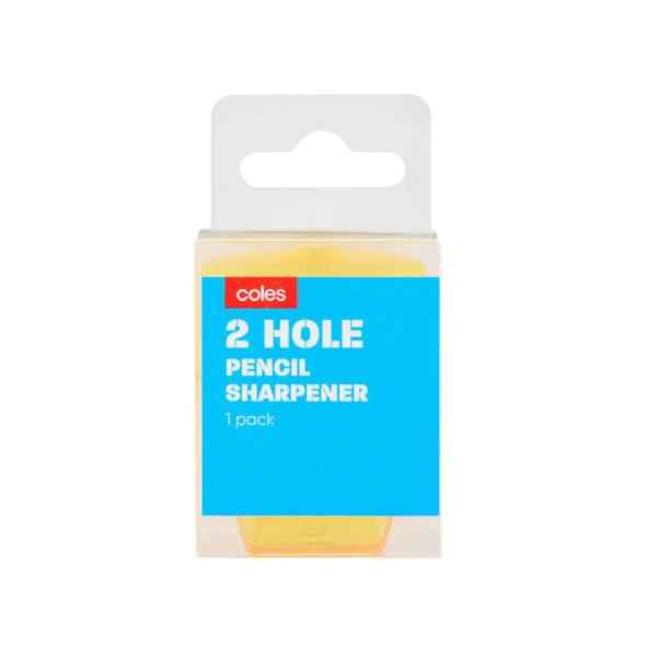COLES PLASTIC 2 HOLE SHARPENER