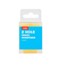 COLES PLASTIC 2 HOLE SHARPENER