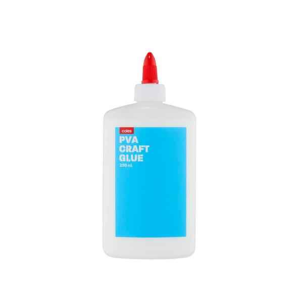 COLES PVA CRAFT GLUE 250ML