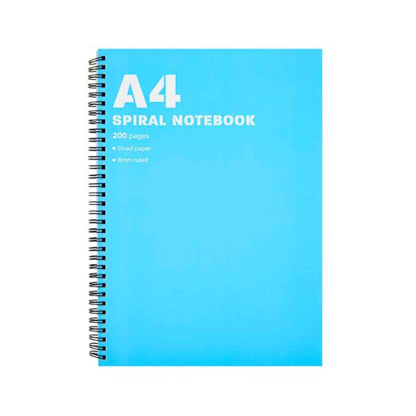 COLES A4 SPIRAL NOTEBOOK 200 PAGE