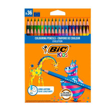 BIC KIDS EVOLUTION COLOURING PENCILS 36 PACK