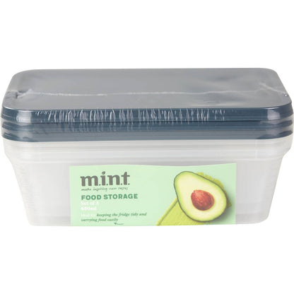 MINT Food Storage Container 650ml 3 pack