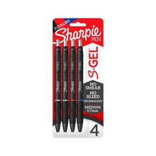 SHARPIE S-GEL PENS ASSORTED 4PK