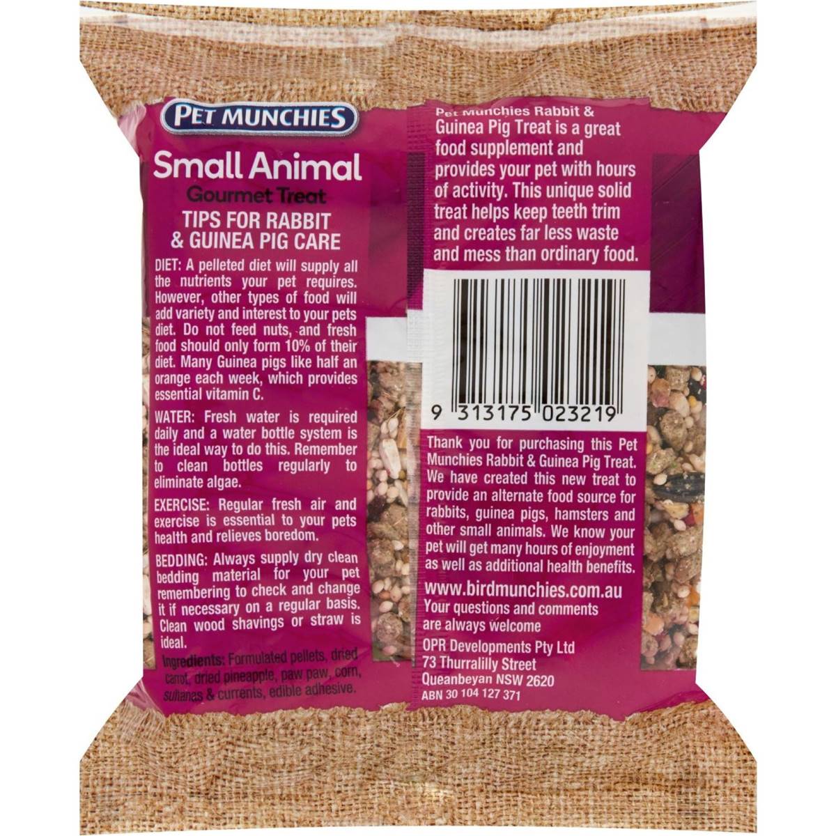 Pet Munchies Small Animal Gourmet Treat 300g