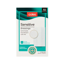 COLES SENSITIVE DRESSINGS 6X10CM 10PK