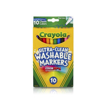 CRAYOLA ULTRA CLEAN FINELINE MARKERS 10 PACK