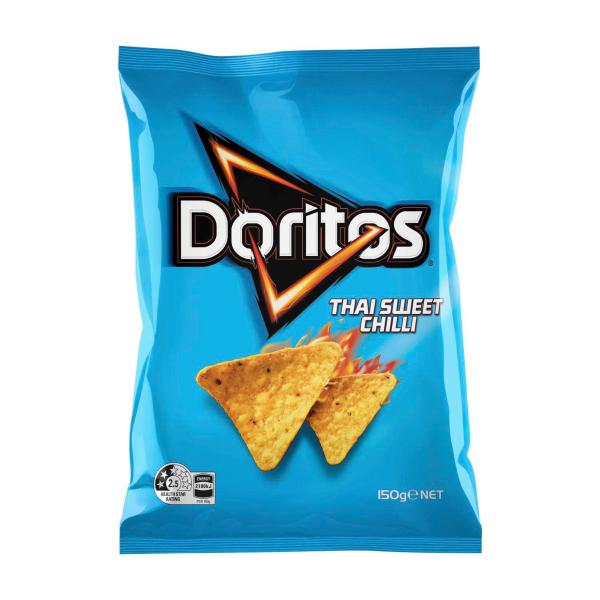 DORITOS CORN CHIPS:THAI SWEET CHILLI:.:150 GRAM