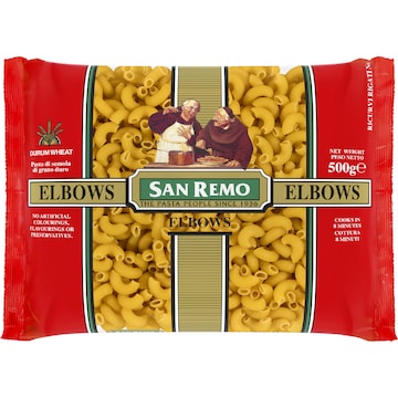 San Remo Elbows Pasta No 35 500g