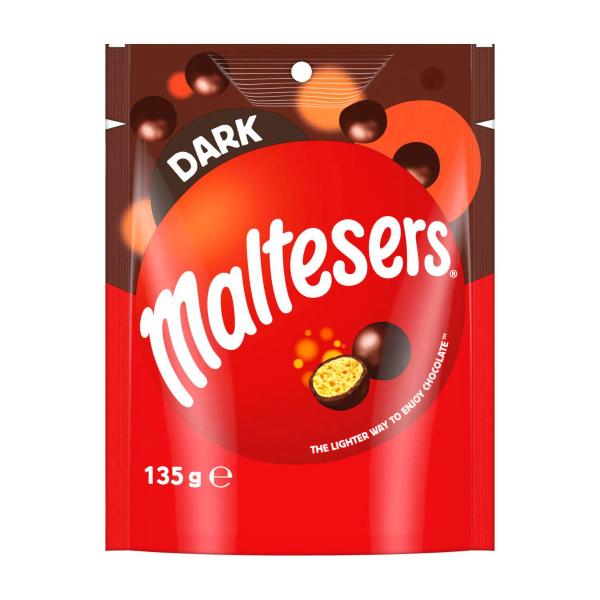 MALTESERS DARK CHOCOLATE SNACK AND SHARE BAG 135G
