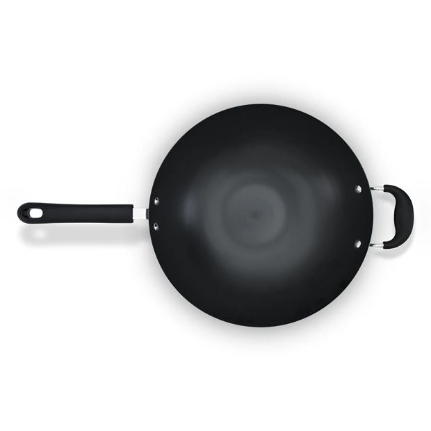 Carbon Steel Wok, 34cm - Anko