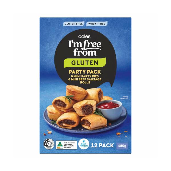 COLES I'M FREE FROM PARTY PACK 480G