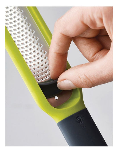 Handi Zest Mini Zester with Cleaning Blade in Green